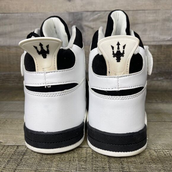 Fashion Black & White Sneakers Mens Size 45 Kuxie - Picture 5 of 13